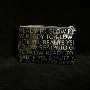 Yves Saint Laurent Beauty Ready To Glow black makeup pouch bag